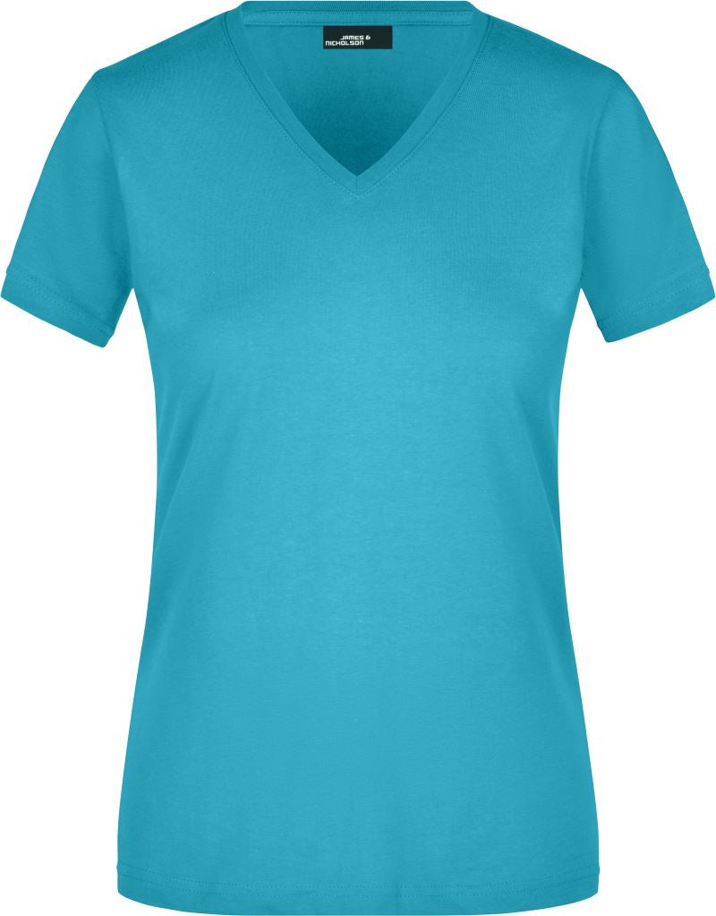 James & Nicholson | JN 972 Ladies' Tailored V-Neck T-Shirt