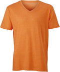 James & Nicholson | JN 974 Men's V-Neck Melange T-Shirt