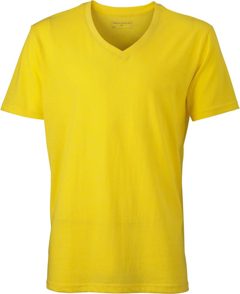 James & Nicholson | JN 974 Men's V-Neck Melange T-Shirt