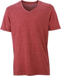 James & Nicholson | JN 974 Men's V-Neck Melange T-Shirt