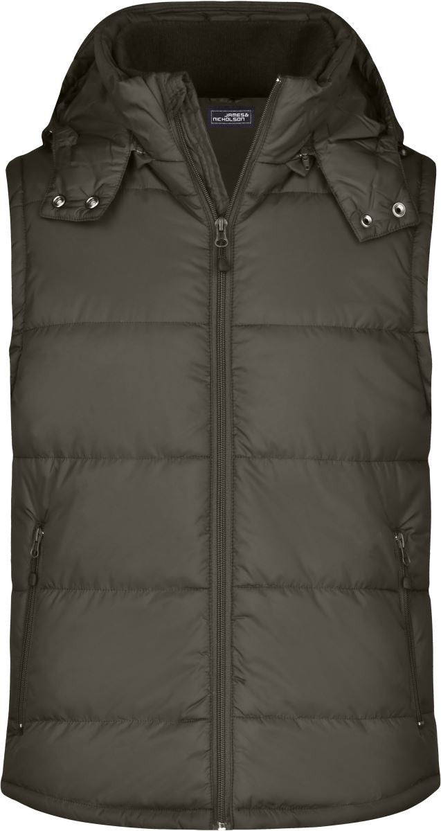 James et Nicholson | JN 1004 Gilet matelassé à capuche pour homme