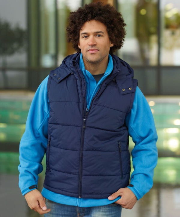 James & Nicholson | JN 1004 Men's Hooded Padded Vest