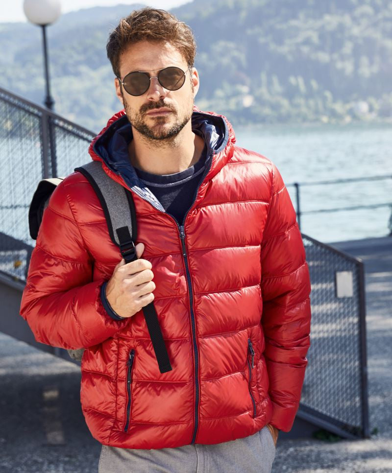 James & Nicholson | JN 1060 Lightweight Men's Down Hooded Jacket