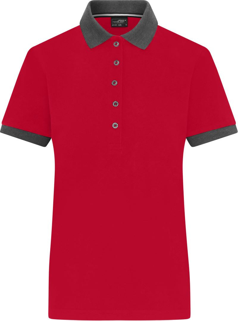 James & Nicholson | JN 1303 Ladies' Contrast Piqué Polo