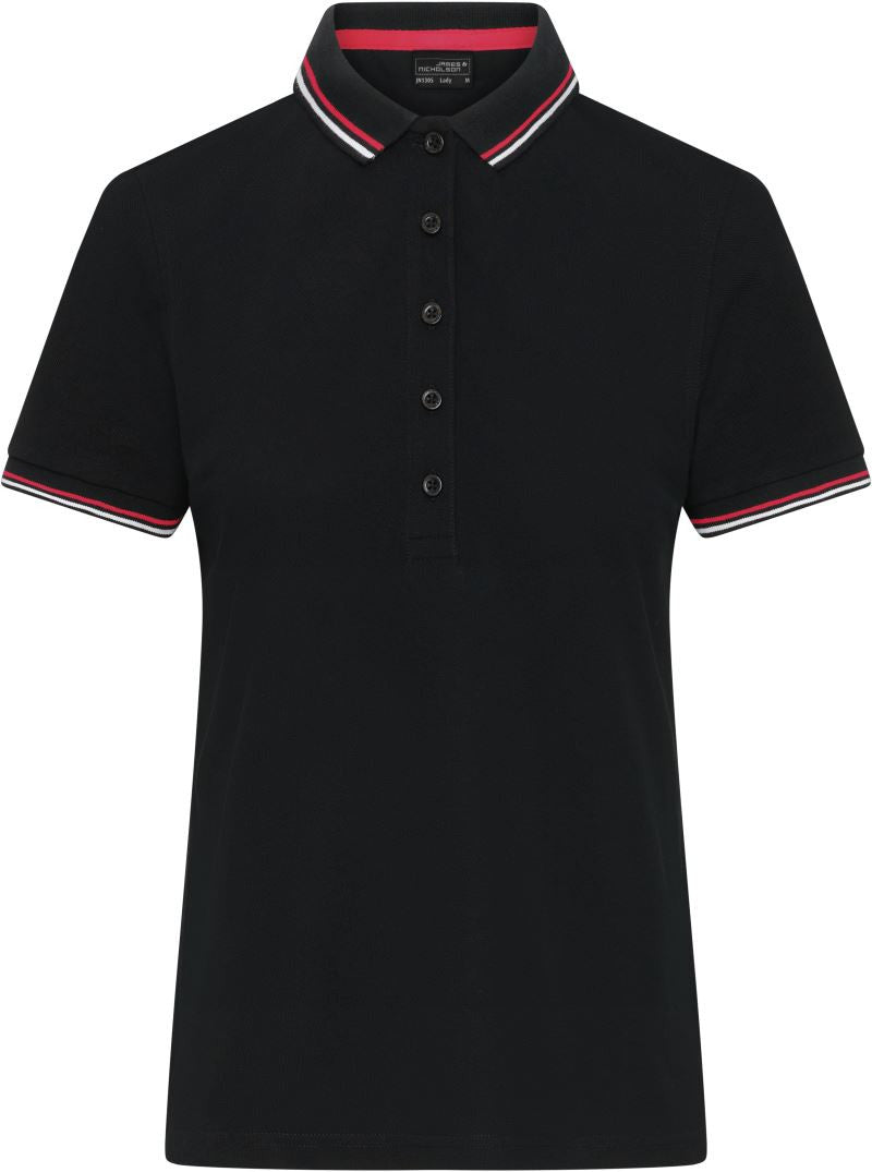 James & Nicholson | JN 1305 Heavy Ladies' Piqué Polo with contrasting Stripes