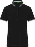 James & Nicholson | JN 1305 Heavy Ladies' Piqué Polo with contrasting Stripes