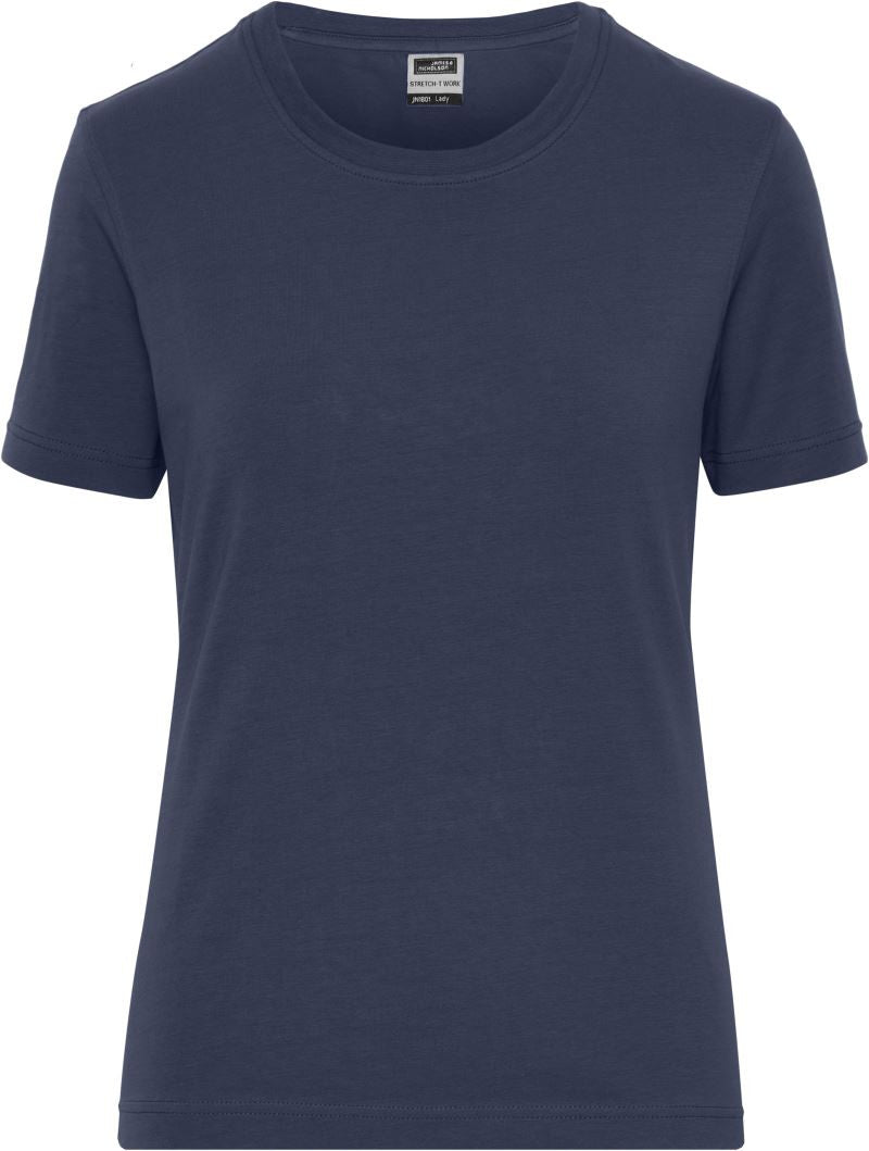 James & Nicholson | JN 1801 Ladies' Organic Workwear Stretch T-Shirt - Solid