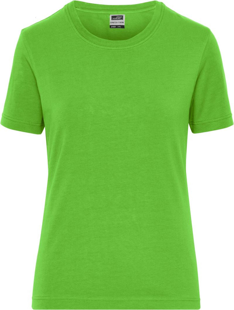 James & Nicholson | JN 1801 Ladies' Organic Workwear Stretch T-Shirt - Solid