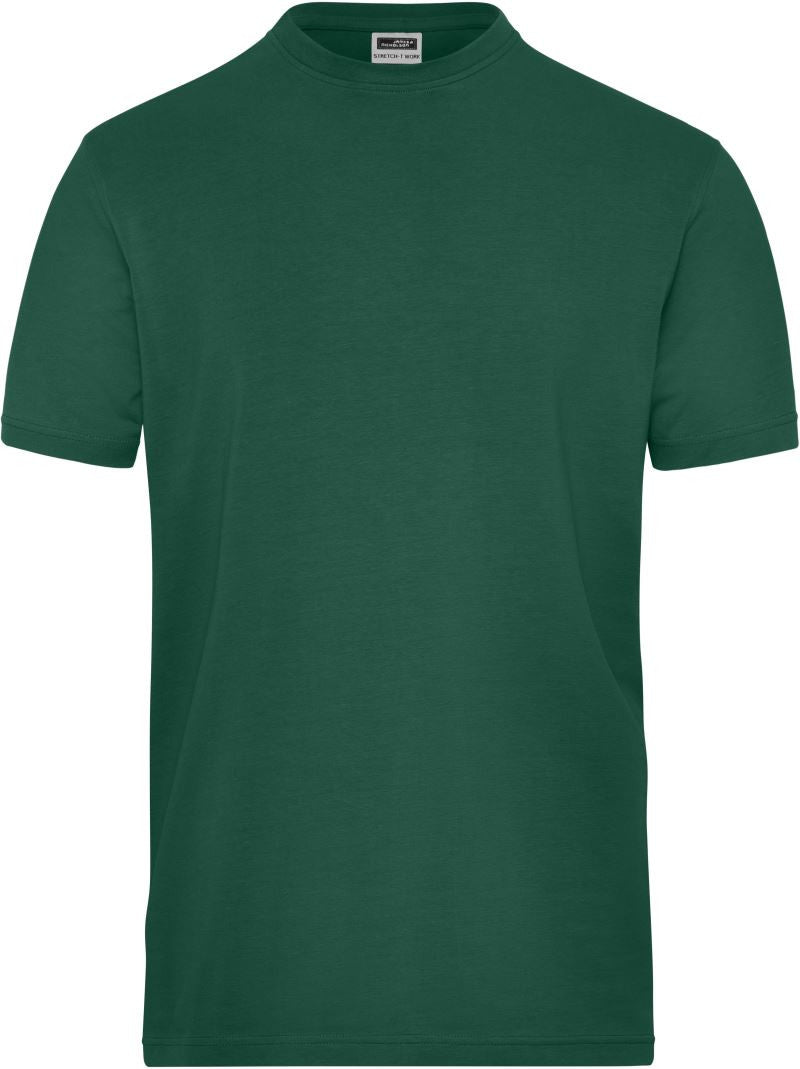 James & Nicholson | JN 1802 Men's Organic Workwear Stretch T-Shirt - Solid