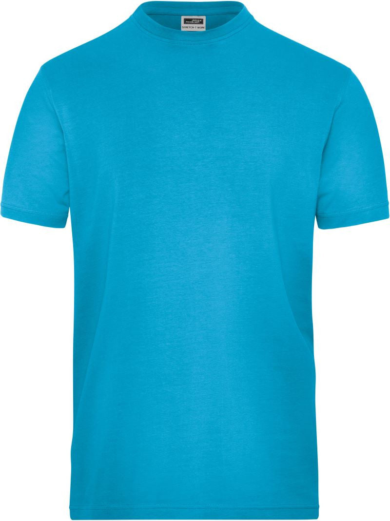 James & Nicholson | JN 1802 Men's Organic Workwear Stretch T-Shirt - Solid