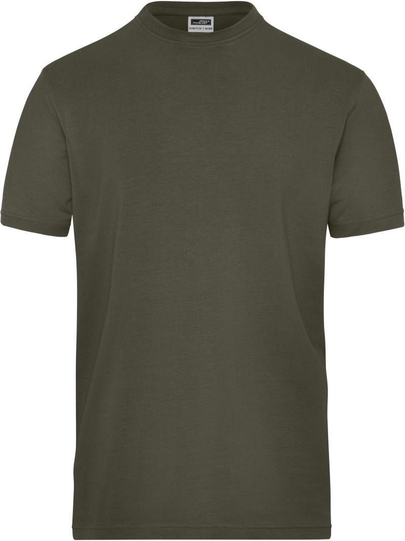 James et Nicholson | JN 1802 T-SHIRT BIO Workwear Stretch Homme - Uni