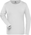 James & Nicholson | JN 1803 Ladies' Org. Workwear Stretch T-Shirt LSL - Solid