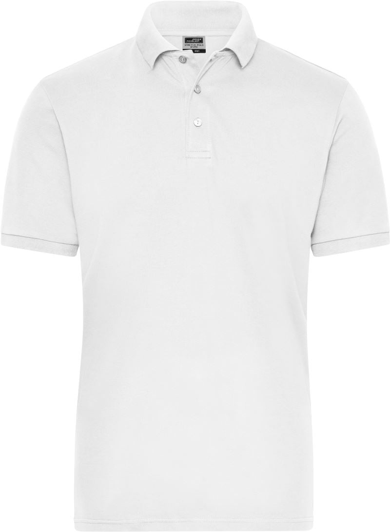 James & Nicholson | JN 1806 Men's Organic Workwear Stretch Polo - Solid