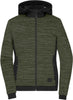 James & Nicholson | JN 1843 Ladies' Padded Hybrid Knitted Fleece Jacket