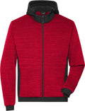 James & Nicholson | JN 1844 Men's Padded Hybrid Knitted Fleece Jacket