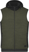 James et Nicholson | JN 1848 Gilet polaire tricoté hybride rembourré pour homme