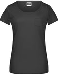 James & Nicholson | JN 8003 Ladies' Organic T-Shirt with Breast Pocket