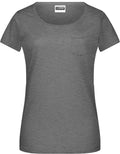 James & Nicholson | JN 8003 Ladies' Organic T-Shirt with Breast Pocket