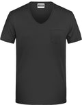 James & Nicholson | JN 8004 Men's Organic V-Neck T-Shirt with Breast Pocket