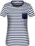 James & Nicholson | JN 8027 Ladies' striped T-Shirt