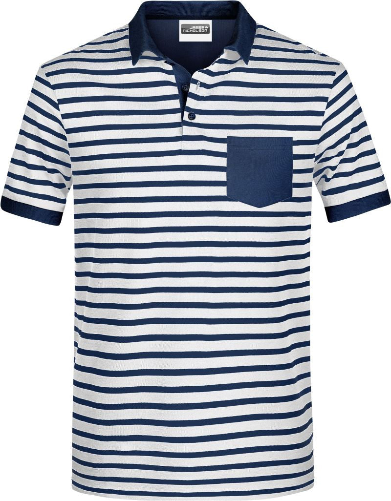 James & Nicholson | JN 8030 Men's Piqué Polo striped