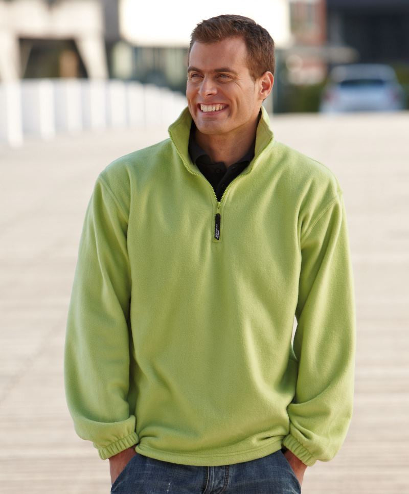 James & Nicholson | JN 43 Men's Fleece Pullover with 1/4 Zip