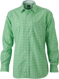 James & Nicholson | JN 617 Men's Poplin Plaid Shirt long-sleeve