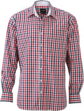 James & Nicholson | JN 617 Men's Poplin Plaid Shirt long-sleeve