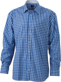 James & Nicholson | JN 617 Men's Poplin Plaid Shirt long-sleeve