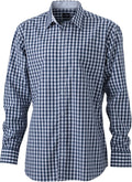 James & Nicholson | JN 617 Men's Poplin Plaid Shirt long-sleeve