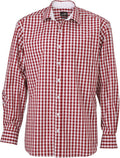 James & Nicholson | JN 617 Men's Poplin Plaid Shirt long-sleeve