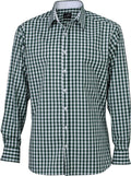 James & Nicholson | JN 617 Men's Poplin Plaid Shirt long-sleeve