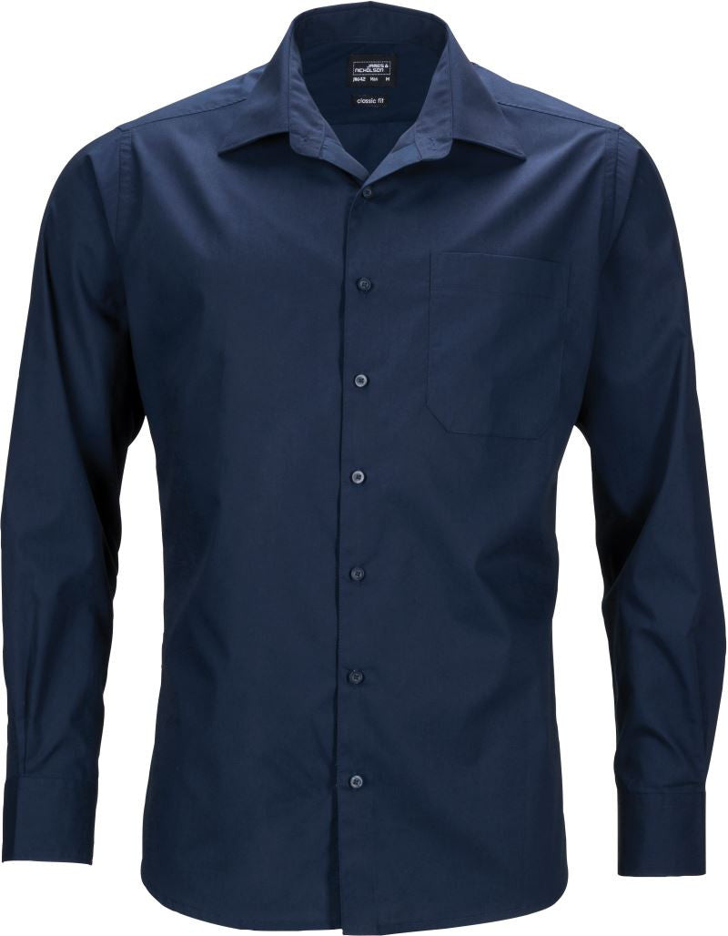 James & Nicholson | JN 642 Men's Poplin Business Shirt long-sleeve