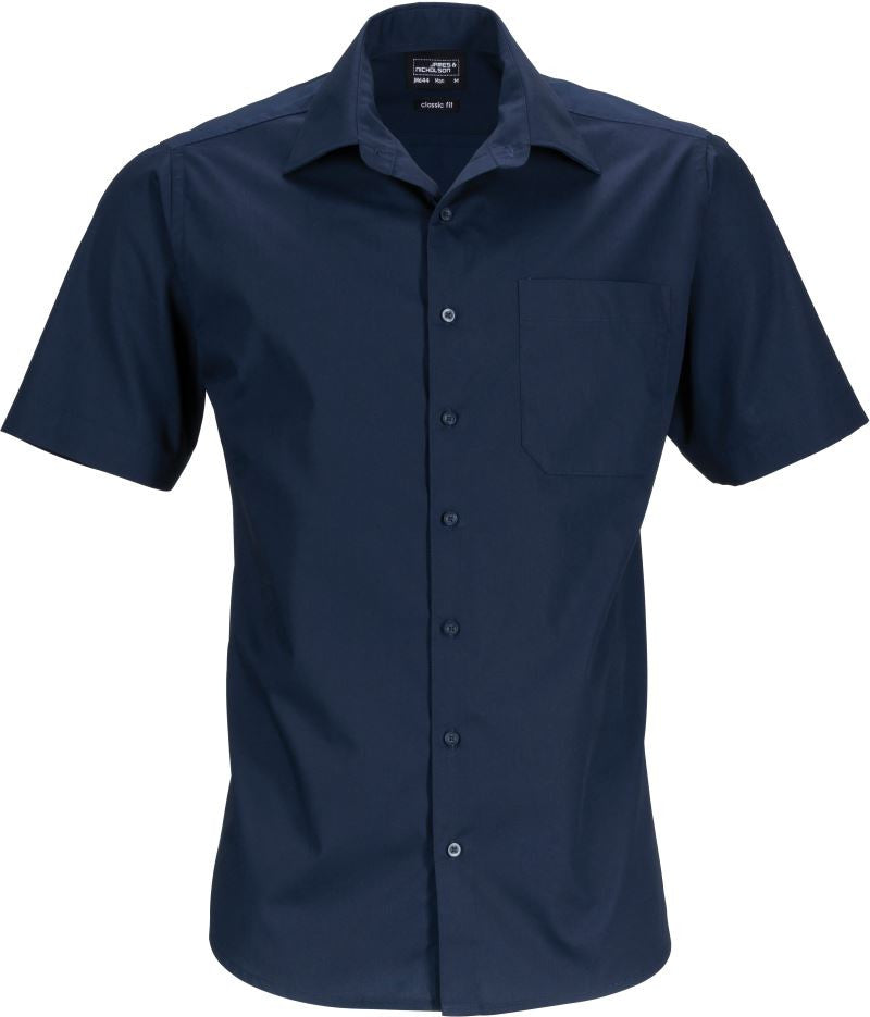 James & Nicholson | JN 644 Men's Poplin Business Shirt short-sleeve