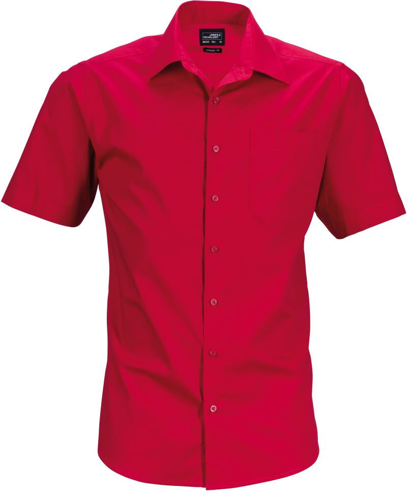 James & Nicholson | JN 644 Men's Poplin Business Shirt short-sleeve