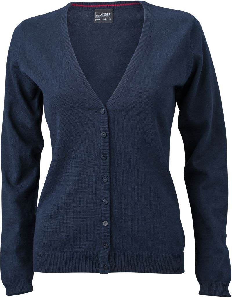 James & Nicholson | JN 660 Ladies' V-Neck Cardigan