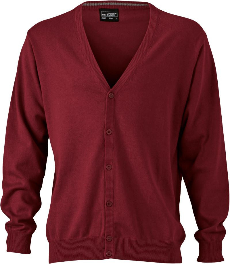 James & Nicholson | JN 661 Men's V-Neck Cardigan