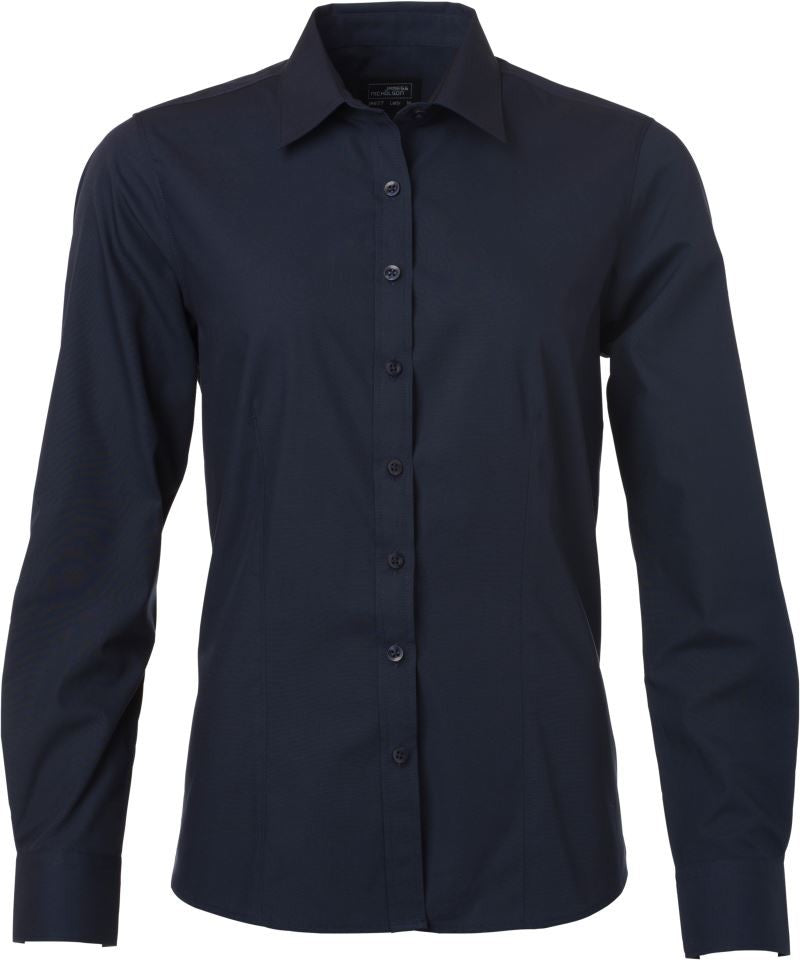 James & Nicholson | JN 677 Ladies Poplin Blouse long-sleeve