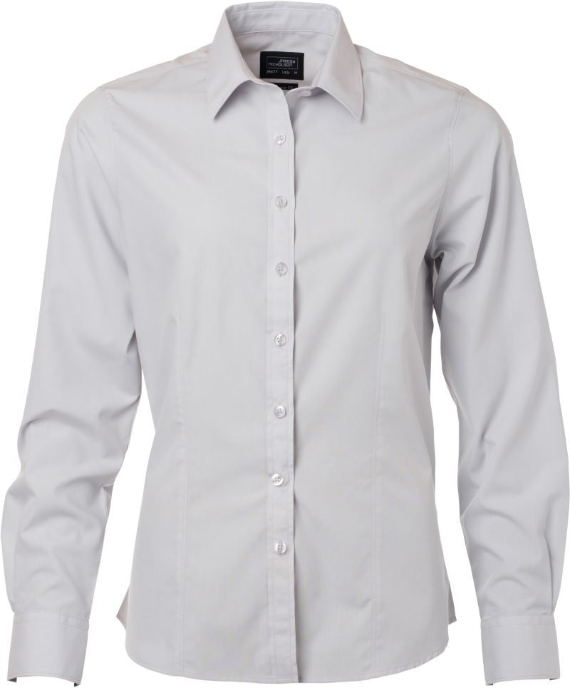 James & Nicholson | JN 677 Ladies Poplin Blouse long-sleeve