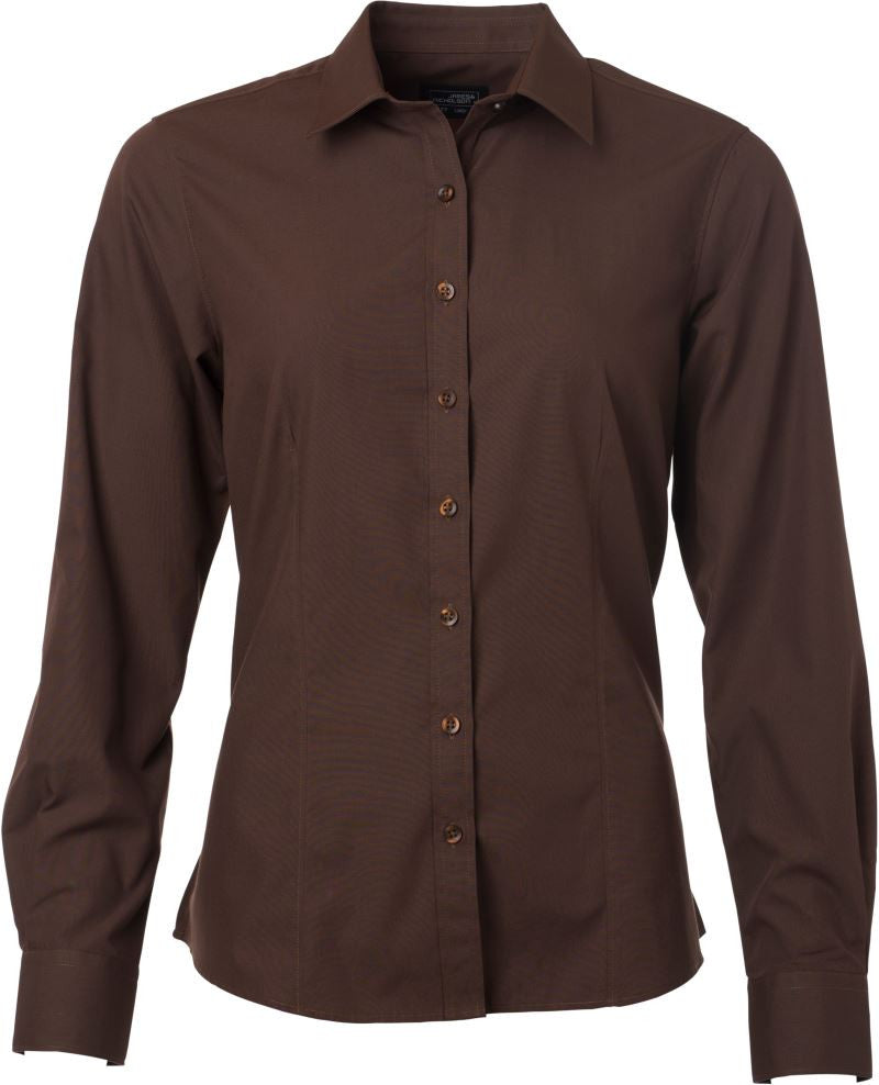 James et Nicholson | JN 677 Popeline Blouse manches longues