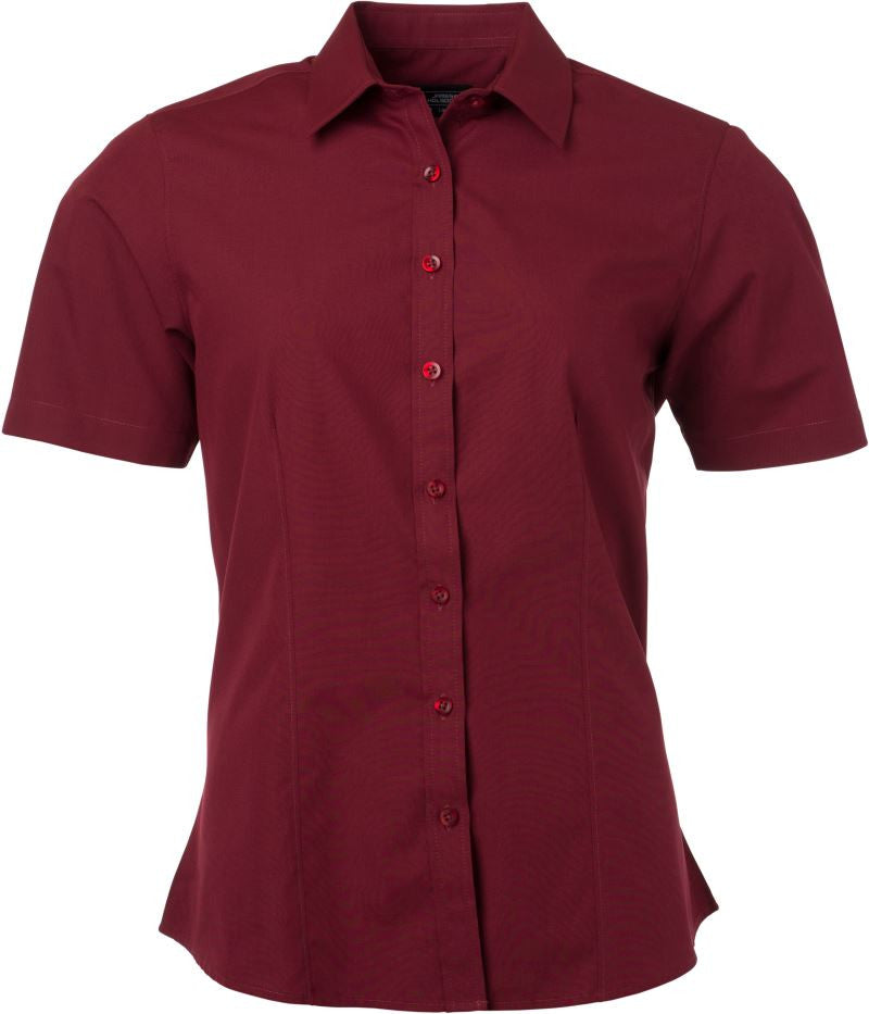 James & Nicholson | JN 679 Ladies Poplin Blouse short-sleeve