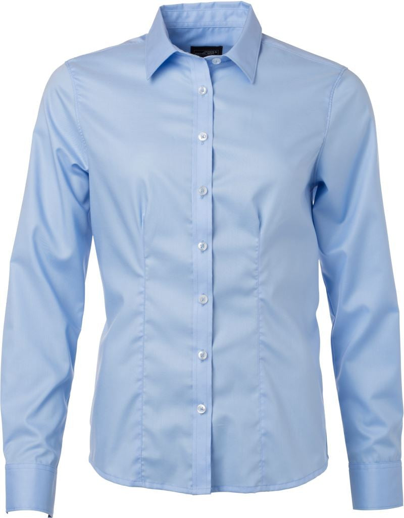 James et Nicholson | JN 681 Micro-Twill Blouse manches longues