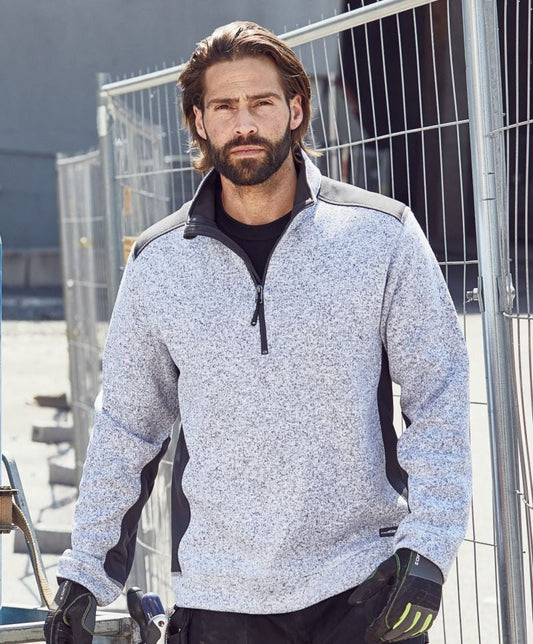 James & Nicholson | JN 864 Men's Workwear Knitted Fleece 1/2 Zip - Strong