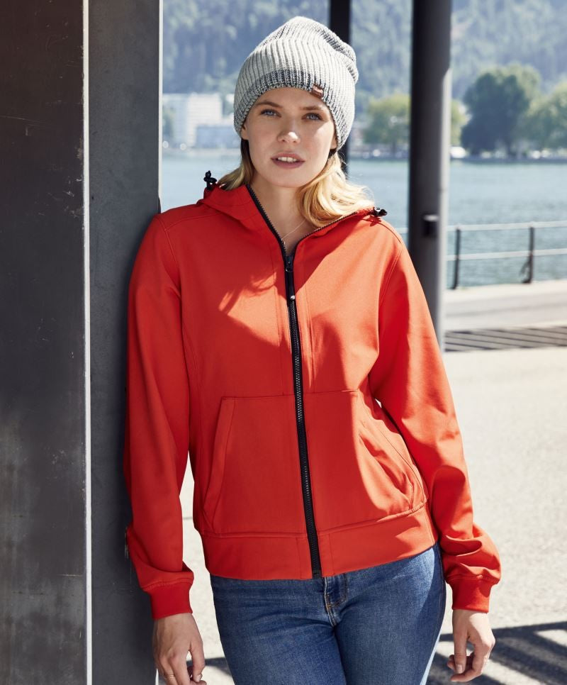 James & Nicholson | JN 1145 Ladies' 2-Layer Hooded Softshell Jacket