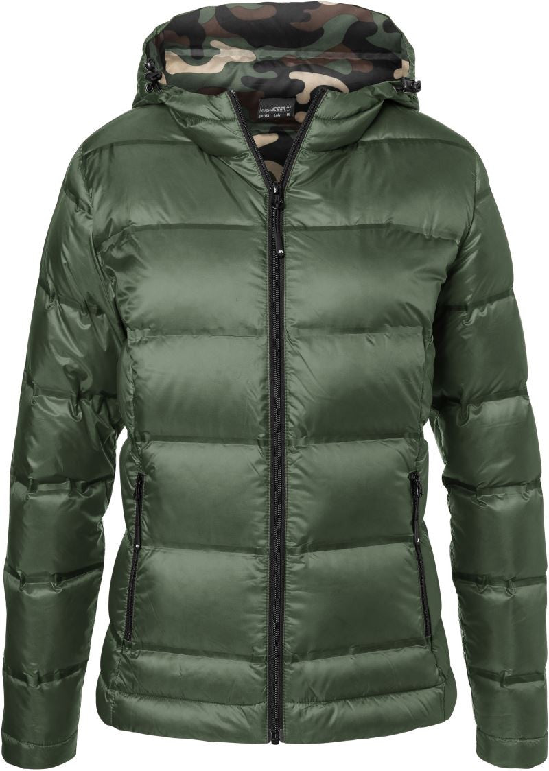 James & Nicholson | JN 1151 Ladies' Hooded Down Jacket