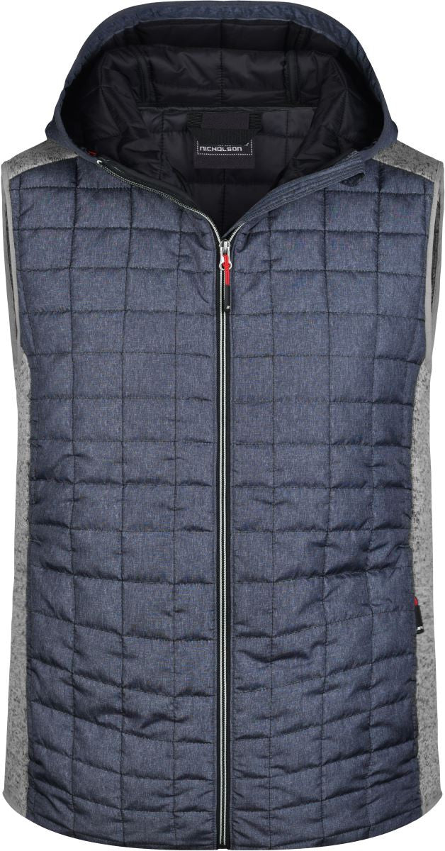 James & Nicholson | JN 768 Men's Hybrid Knitted Vest