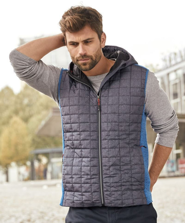 James & Nicholson | JN 768 Men's Hybrid Knitted Vest