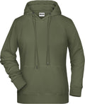 James & Nicholson | JN 8023 Ladies' Raglan Hooded Sweatshirt