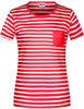James & Nicholson | JN 8027 Ladies' striped T-Shirt