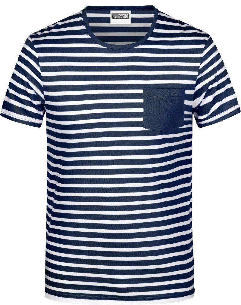 James & Nicholson | JN 8028 Men's striped T-Shirt